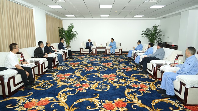 中鋁寧夏能源集團(tuán)黨委書記、董事長丁吉林一行到萬基控股集團(tuán)調(diào)研